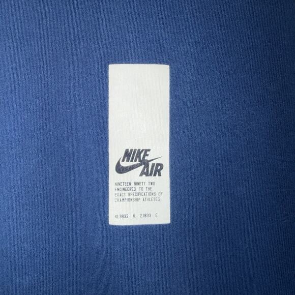 The Nike Tee Men’s Nike Air Cotton T-Shirt Dark Blue Sz XXL Premium Finish - Picture 4 of 8